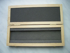 Boxes with simple design and with foam inlay